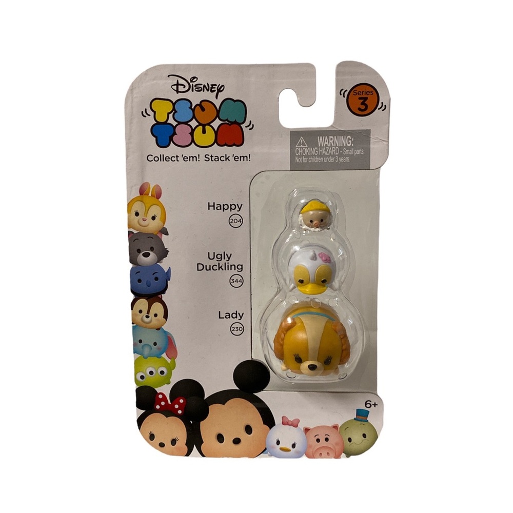 Disney Tsum Tsum Series 3 Happy Snow White Ugly Duckling Lady And The Tramp Dog